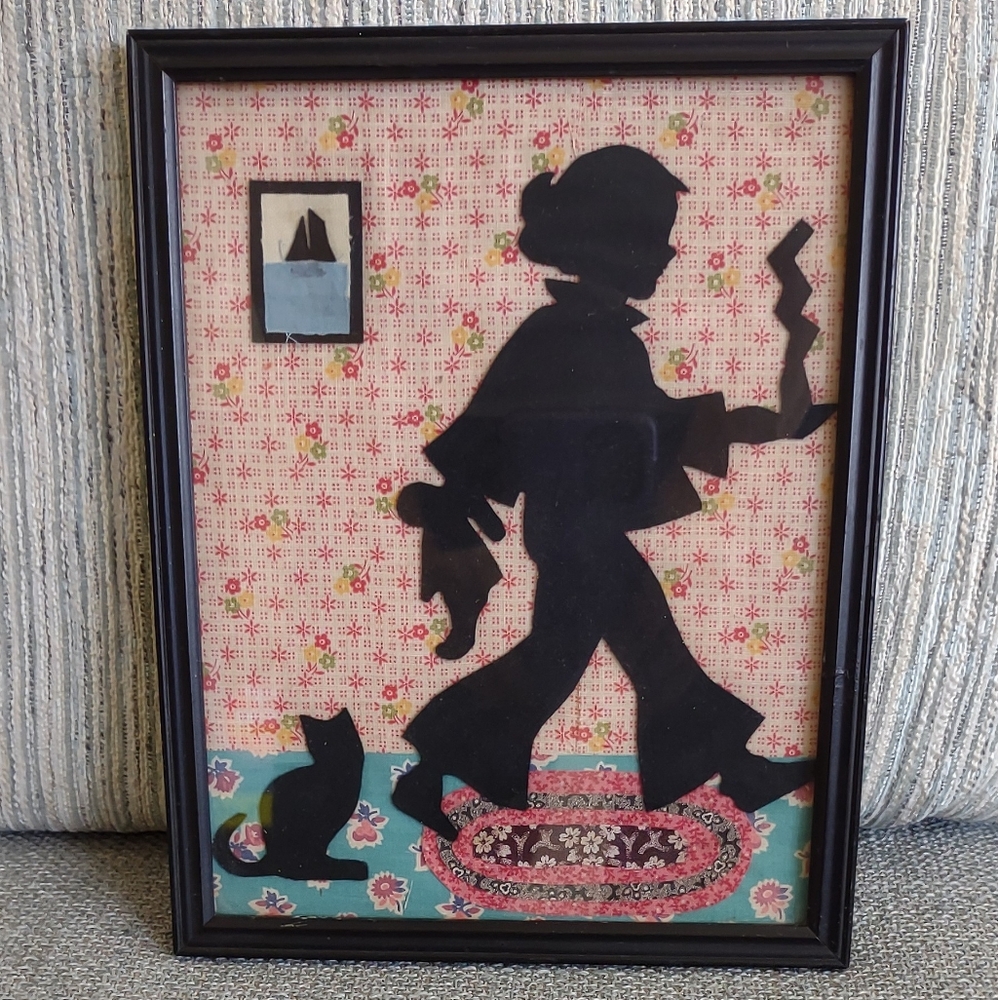 Firm Final price!*Framed Silhouette Art